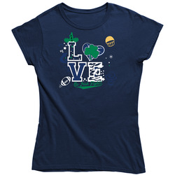 Lovend Vintage Classic Navy Blue Ladies T Shirt Lovend Vintage Classic Navy Blue Ladies T Shirt