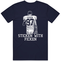 Sam Ficken Sticken With Ficken Football Vintage Classic Navy Blue T Shirt Sam Ficken Sticken With Ficken Football Vintage Classic Navy Blue T Shirt