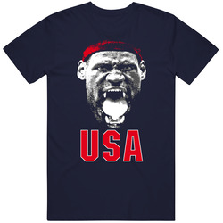 Lebron James Beast Mode Usa America Olympics Basketball Vintage Classic Navy Blue T Shirt Lebron James Beast Mode Usa America Olympics Basketball Vintage Classic Navy Blue T Shirt