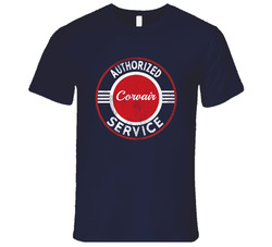Corvair Authorized Service Vintage Distressed Look Dark Cargeek Vintage Classic Navy Blue T Shirt Corvair Authorized Service Vintage Distressed Look Dark Cargeek Vintage Classic Navy Blue T Shirt