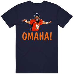 Peyton Manning Quarterback Audible Omaha Denver Football Vintage Classic Navy Blue T Shirt Peyton Manning Quarterback Audible Omaha Denver Football Vintage Classic Navy Blue T Shirt