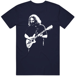 Jerry Garcia Vintage Classic Navy Blue T Shirt Jerry Garcia Vintage Classic Navy Blue T Shirt