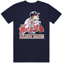 Dale Murphy Retro Baseball Caricature Vintage Classic Navy Blue T Shirt Dale Murphy Retro Baseball Caricature Vintage Classic Navy Blue T Shirt