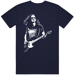 Geddy Lee Rush Vintage Classic Navy Blue T Shirt Geddy Lee Rush Vintage Classic Navy Blue T Shirt