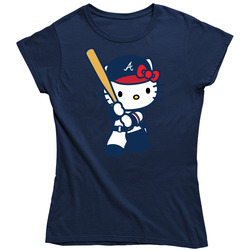 Hello Kitty Atlanta Braves Shirts, Hello Kitty Sports Team Shirts Vintage Classic Navy Blue Ladies T Shirt Hello Kitty Atlanta Braves Shirts, Hello Kitty Sports Team Shirts Vintage Classic Navy Blue Ladies T Shirt