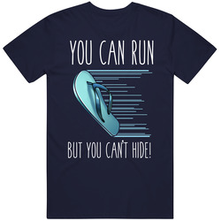 You Can Run Chancla Vintage Classic Navy Blue T Shirt You Can Run Chancla Vintage Classic Navy Blue T Shirt