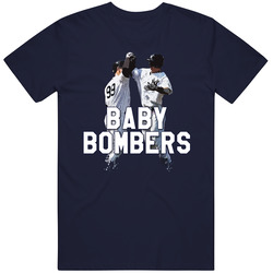 Baby Bombers Tyler Austin Aaron Judge New York Ny Baseball Rookies Vintage Classic Navy Blue T Shirt Baby Bombers Tyler Austin Aaron Judge New York Ny Baseball Rookies Vintage Classic Navy Blue T Shirt