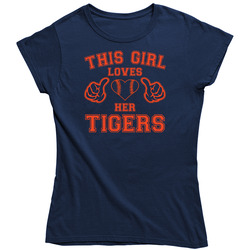 This Girl Loves Her Detroit Tigers Baseball Heart Vintage Classic Navy Blue Ladies T Shirt This Girl Loves Her Detroit Tigers Baseball Heart Vintage Classic Navy Blue Ladies T Shirt