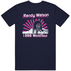 Randy Watson 1988 World Tour Funny Vintage Classic Navy Blue T Shirt