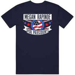 Megan Rapinoe For President Football Olympics Sports Vintage Classic Navy Blue T Shirt