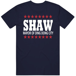 Travis Shaw Mayor Of Ding Dong City Vintage Classic Navy Blue T Shirt Travis Shaw Mayor Of Ding Dong City Vintage Classic Navy Blue T Shirt