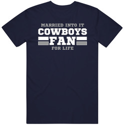 Married Into It Cowboys Fan Football T Shirt - Dallas Team Colors Vintage Classic Navy Blue T Shirt Married Into It Cowboys Fan Football T Shirt - Dallas Team Colors Vintage Classic Navy Blue T Shirt