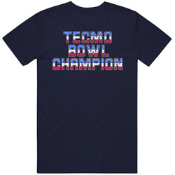 Tecmo Bowl Champion Fan Vintage Classic Navy Blue T Shirt Tecmo Bowl Champion Fan Vintage Classic Navy Blue T Shirt
