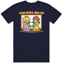 The Quotable Two Girls One Up Christmas Gift Vintage Classic Navy Blue T Shirt The Quotable Two Girls One Up Christmas Gift Vintage Classic Navy Blue T Shirt