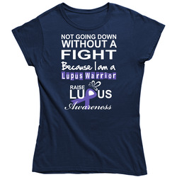 Not Going Down Without A Fight Vintage Classic Navy Blue Ladies T Shirt Not Going Down Without A Fight Vintage Classic Navy Blue Ladies T Shirt