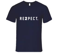 Derek Jeter's Re2pect Respect Vintage Classic Navy Blue T Shirt Derek Jeter's Re2pect Respect Vintage Classic Navy Blue T Shirt