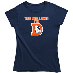 This Girl Loves The D - Vintage Classic Navy Blue Ladies T Shirt This Girl Loves The D - Vintage Classic Navy Blue Ladies T Shirt