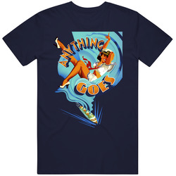 Anything Goes Musical Logo Vintage Classic Navy Blue T Shirt Anything Goes Musical Logo Vintage Classic Navy Blue T Shirt