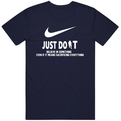 Colin Kaepernick Kneeling Just Do It Slogan Unisex Vintage Classic Navy Blue T Shirt Colin Kaepernick Kneeling Just Do It Slogan Unisex Vintage Classic Navy Blue T Shirt