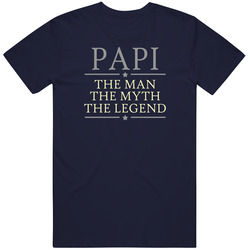 Papi The Man The Myth The Legend Vintage Classic Navy Blue T Shirt Papi The Man The Myth The Legend Vintage Classic Navy Blue T Shirt