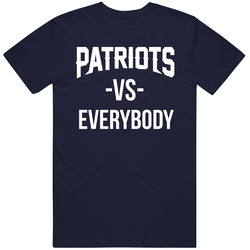 New England Patriots Vs Everybody Men's Vintage Classic Navy Blue T Shirt New England Patriots Vs Everybody Men's Vintage Classic Navy Blue T Shirt