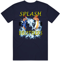 Splash Brothers Blue Vintage Classic Navy Blue T Shirt Splash Brothers Blue Vintage Classic Navy Blue T Shirt