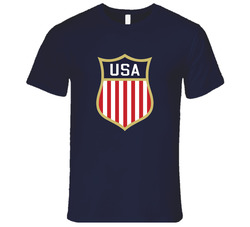 Team Usa Olympic Hockey Logo Navy Vintage Classic Navy Blue T Shirt Team Usa Olympic Hockey Logo Navy Vintage Classic Navy Blue T Shirt