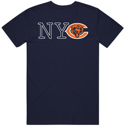 Nyc Bears Football Ashton Kutcher Mila Kunis Chicago Vintage Classic Navy Blue T Shirt Nyc Bears Football Ashton Kutcher Mila Kunis Chicago Vintage Classic Navy Blue T Shirt