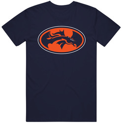 Bat Bronco Vintage Classic Navy Blue T Shirt Bat Bronco Vintage Classic Navy Blue T Shirt