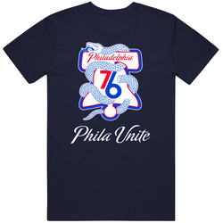 Philadelphia 76ers Playoffs Phila Unite Vintage Classic Navy Blue T Shirt Philadelphia 76ers Playoffs Phila Unite Vintage Classic Navy Blue T Shirt