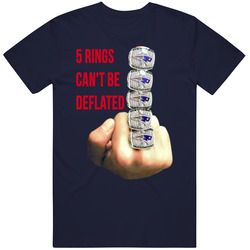 5 Rings Can't Be Deflated Tom Brady New England Patriots Super Bowl Goat Vintage Classic Navy Blue T Shirt 5 Rings Can't Be Deflated Tom Brady New England Patriots Super Bowl Goat Vintage Classic Navy Blue T Shirt