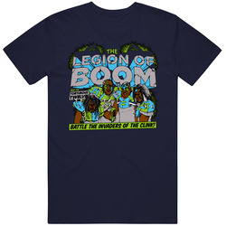 Legion Of Boom Seattle Defence Secondary Football Seahawks Vintage Classic Navy Blue T Shirt Legion Of Boom Seattle Defence Secondary Football Seahawks Vintage Classic Navy Blue T Shirt
