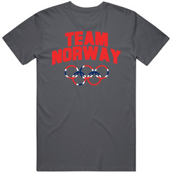Team Norway Winter Olympics Pyeongchang 2018 Vintage Charcoal Grey Unisex Cotton T Shirt Team Norway Winter Olympics Pyeongchang 2018 Vintage Charcoal Grey Unisex Cotton T Shirt