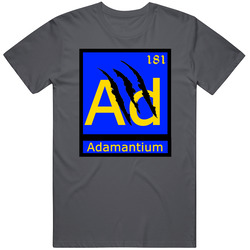 Adamantium Element Vintage Charcoal Grey Unisex Cotton T Shirt Adamantium Element Vintage Charcoal Grey Unisex Cotton T Shirt