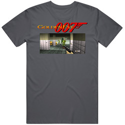Goldeneye 007 1997 Best Video Games Of All Time Vintage Charcoal Grey Unisex Cotton T Shirt Goldeneye 007 1997 Best Video Games Of All Time Vintage Charcoal Grey Unisex Cotton T Shirt