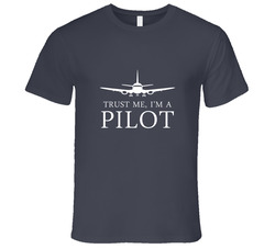 Pilot Vintage Charcoal Grey Unisex Cotton T Shirt Pilot Vintage Charcoal Grey Unisex Cotton T Shirt
