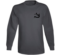 Gray Vintage Charcoal Grey Unisex Cotton Long Sleeve T Shirt Gray Vintage Charcoal Grey Unisex Cotton Long Sleeve T Shirt