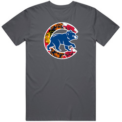 Chicago Cubs Chicago Teams Vintage Charcoal Grey Unisex Cotton T Shirt Chicago Cubs Chicago Teams Vintage Charcoal Grey Unisex Cotton T Shirt