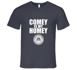 Comey Is My Homey - Dark Gray Vintage Charcoal Grey Unisex Cotton T Shirt Comey Is My Homey - Dark Gray Vintage Charcoal Grey Unisex Cotton T Shirt
