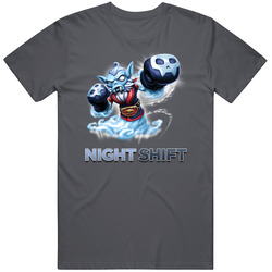Skylanders Night Shift Classic Video Game Vintage Charcoal Grey Unisex Cotton T Shirt Skylanders Night Shift Classic Video Game Vintage Charcoal Grey Unisex Cotton T Shirt