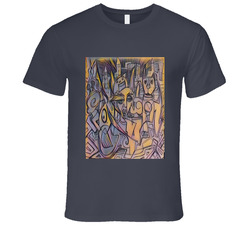 Castles In The Sky Vintage Charcoal Grey Unisex Cotton T Shirt Castles In The Sky Vintage Charcoal Grey Unisex Cotton T Shirt