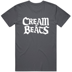Cream Of Beats Vintage Charcoal Grey Unisex Cotton T Shirt Cream Of Beats Vintage Charcoal Grey Unisex Cotton T Shirt