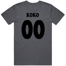 Koko - Kostanza Inspired Vintage Charcoal Grey Unisex Cotton T Shirt Koko - Kostanza Inspired Vintage Charcoal Grey Unisex Cotton T Shirt