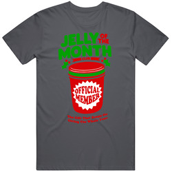 Jelly Of The Month Club - Christmas Vacation- For Dark Vintage Charcoal Grey Unisex Cotton T Shirt Jelly Of The Month Club - Christmas Vacation- For Dark Vintage Charcoal Grey Unisex Cotton T Shirt