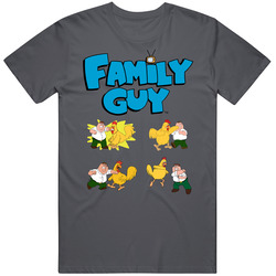 Family Guy Peter Fight Chicken Vintage Charcoal Grey Unisex Cotton T Shirt Family Guy Peter Fight Chicken Vintage Charcoal Grey Unisex Cotton T Shirt