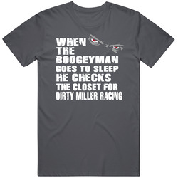 Dirty Miller Racing- Boogeyman Vintage Charcoal Grey Unisex Cotton T Shirt Dirty Miller Racing- Boogeyman Vintage Charcoal Grey Unisex Cotton T Shirt