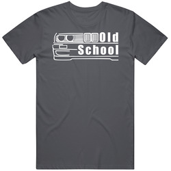 Old School Vintage Charcoal Grey Unisex Cotton T Shirt Old School Vintage Charcoal Grey Unisex Cotton T Shirt
