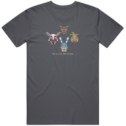 New Five Nights At Freddy's Characters Mens Fitted Vintage Charcoal Grey Unisex Cotton T Shirt New Five Nights At Freddy's Characters Mens Fitted Vintage Charcoal Grey Unisex Cotton T Shirt