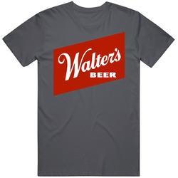 Walter Brewing Company Logo Defunct Brewery Company Beer Fan Gift Idea Vintage Charcoal Grey Unisex Cotton T Shirt