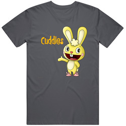 Happy Tree Friends Cuddles Vintage Charcoal Grey Unisex Cotton T Shirt Happy Tree Friends Cuddles Vintage Charcoal Grey Unisex Cotton T Shirt